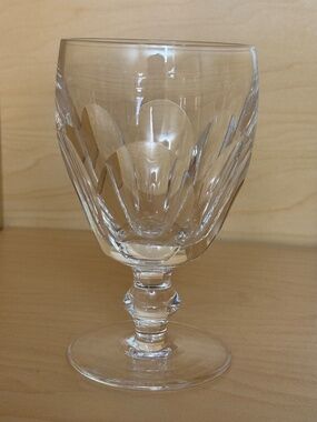 Waterford Crystal Kathleen Cut Claret Wine Glasses Set of 6 Irish Crystal Stemwa